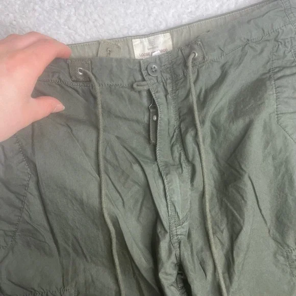 Gap Gapkhakis Loose Fit Cargo Shorts Mens XS Green utility Crocodile 279454-03 - Picture 3 of 9